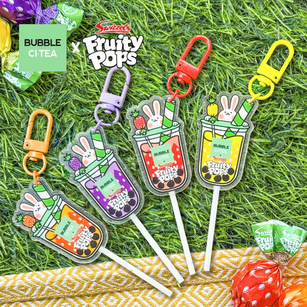 Bubble CiTea x Swizzels Fruity Pops Keyring