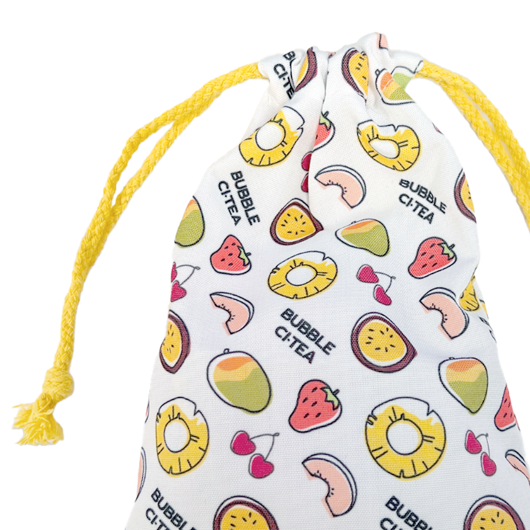 Bubble CiTea Fruit Drawstring Bag