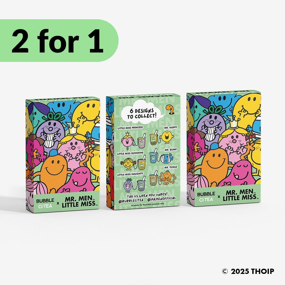 Bubble CiTea x Mr. Men Little Miss Mystery Box - 3 Boxes