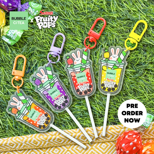 Bubble CiTea x Swizzels Fruity Pops Keyring