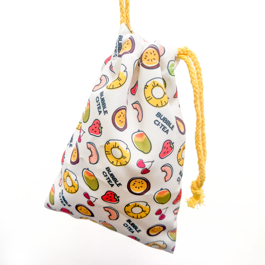 Bubble CiTea Fruit Drawstring Bag