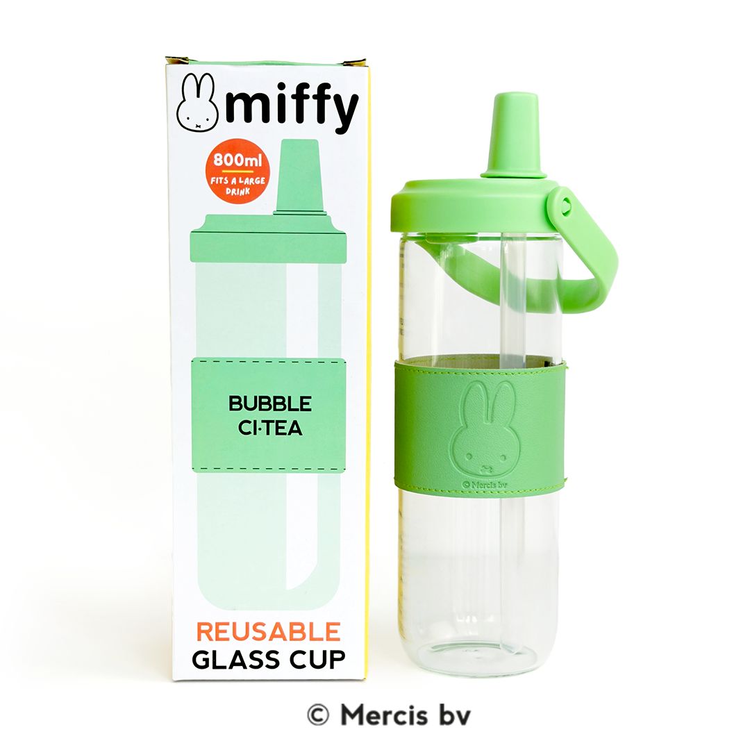 Bubble CiTea x Miffy Reusable Glass Cup