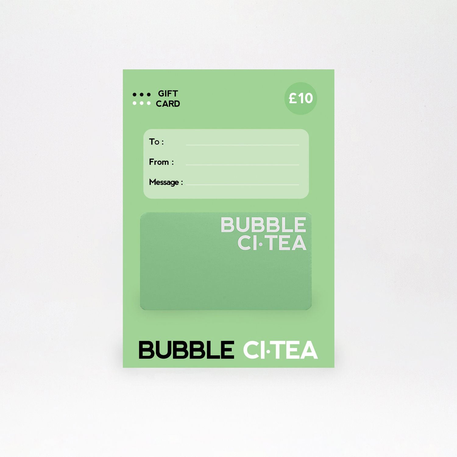 Bubble Ci·Tea £10 Gift Card